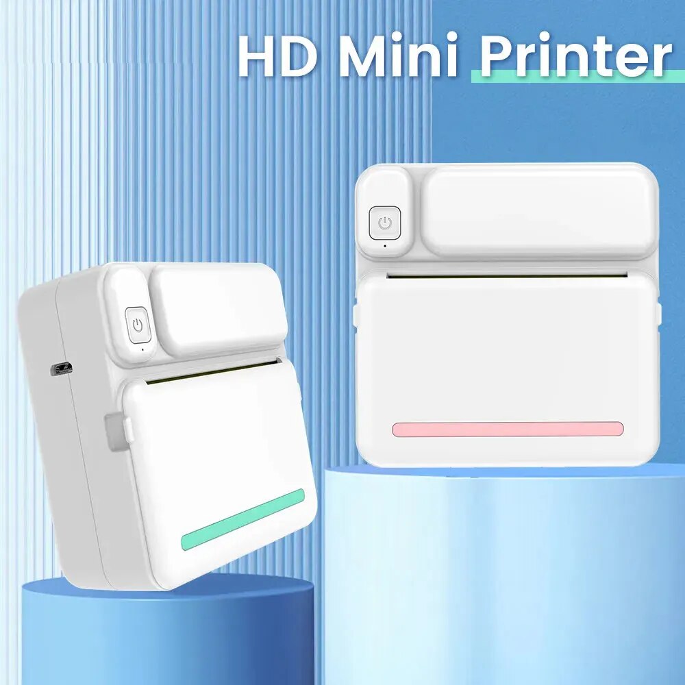 Mini Pocket Thermal Printer Paper Roll - C19 MINI Baskı Taşınabilir Termal Yazıcı
