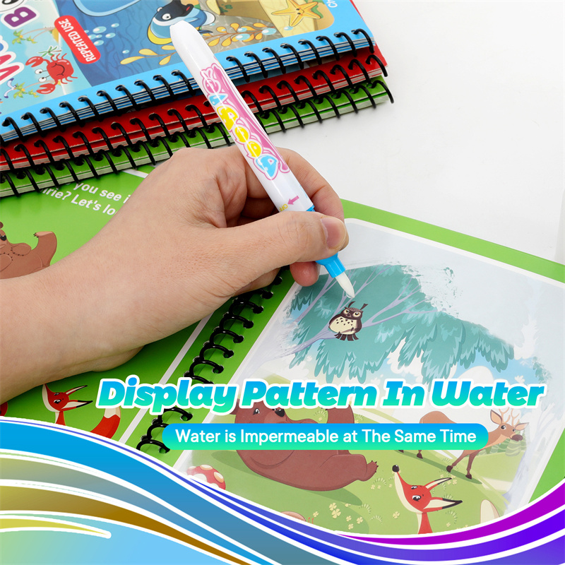 Montessori Oyuncaklar Yeniden  - Reusable Water Magic Coloring Book incelemesi ve fiyatı
